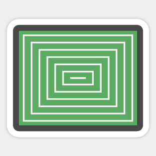 Green Rectangle Sticker